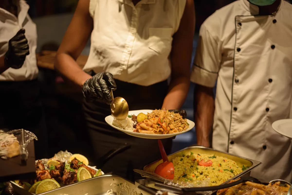 Caterers food service environment
